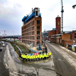 Topping Out Celebrations for BAM’s flagship office development in Leeds