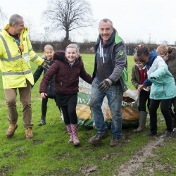 Construction company help create forest school at local primary
