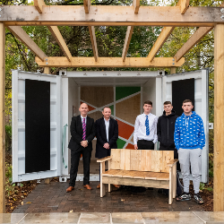Opening of outdoor classroom delivered by local aspiring apprentices