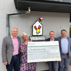 BAM hands over £22,500 to support families of ill children