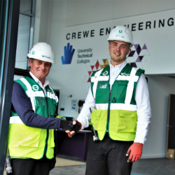 Crewe UTC contractors celebrate the old and the young as project team departs